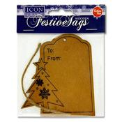 Wooden Festive Tag - Christmas Tree