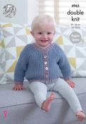 Cardigans in Fisherman Rib in King Cole Comfort DK (4965)
