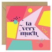 Greeting Card - Ta Very Much 'Geometrica' image