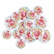 Button Pack (15pcs) - Floral Rose image