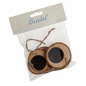 Wooden Blackboard Tags (4pcs)
