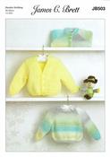 Cardigans &amp; Sweater in James C Brett Baby Marble DK (JB503)