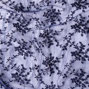 Premium Lace: Navy Lace w/Pearls &amp; Sequins - Per ¼ Metre image