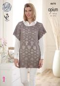 Slouch Tunic &amp; Top in King Cole Opium (4670)