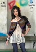 Cardigan &amp; Top in King Cole Riot DK (3214)