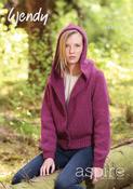 Jacket w/Collar or Hood in Wendy Aspire Chunky (5822)