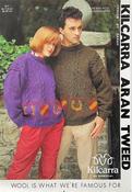 Badge &amp; Horseshoe Motif Sweater in Kilcarra Aran Tweed (211)