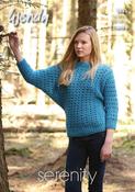 Batwing Sweater in Wendy Serenity Chunky (5835)