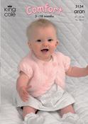 Jacket, Bolero &amp; Sweater in King Cole Comfort Aran (3134)