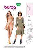 Dresses w/Empire Waistline in Burda Misses' (6205)