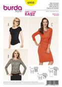 Bodycon Dress &amp; Tops in Burda Style (6910)