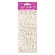 Adhesive Glitter Alphabet - Gold image