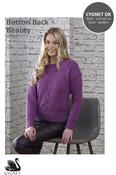 Button Back Beauty Sweater in Cygnet DK (CY1311) image