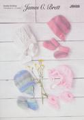 Hat &amp; Bootee Sets in James C. Brett in James C. Brett DK (JB688)