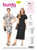 Batwing Sleeve Dresses in Burda Misses' (6439)