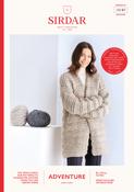 Longline Cardigan in Sirdar Adventure Super Chunky (10187) - PDF - FREE