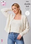 Top &amp; Cardigan in King Cole Cottonsoft DK (5761)