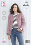 Sweater &amp; Cardigan in King Cole Subtle Drifter Chunky (5682)