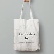 Cotton Canvas Tote Bag - Yarn Vibes