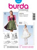 Folklore Dress in Burda Style (7057)