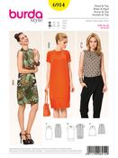 High-Neck Tops &amp; Sheath Dresses in Burda Style (6914)