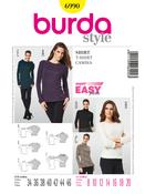 Long-Sleeved Tops in Burda Style (6990)