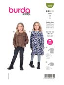 Loose Dress &amp; Blouse w/Yoke in Burda Kids (9274)