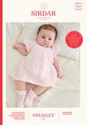 Lovely Little Lacy Dress in Sirdar Snuggly 3 Ply (5520) - PDF