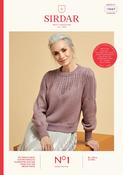 Lace Yoke Sweater in Sirdar No 1 DK (10667) - PDF image