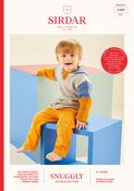 Baby Colour Block Hoodie in Sirdar Snuggly DK (5489) - PDF
