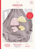 Baby Hats, Blanket &amp; Booties in Sirdar Snuggly Bamboo DK (5482) - PDF image