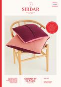 Colour-Pop Button Back Cushions in Sirdar Country Classic DK (10303) - PDF