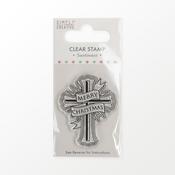Mini Clear Christmas Stamp - Christmas Cross
