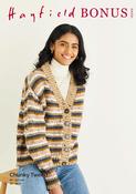 Striped Cardigan in Hayfield Bonus Chunky Tweed (10342) - PDF image