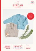 V-Neck Cardigans in Sirdar Snuggly Cashmere Merino Silk DK (5387) - PDF