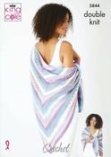 Crochet Shawls in King Cole Cottonsmooth DK (5844) - CROCHET