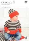 Babies Sweater, Blanket &amp; Hat in Rico Classic DK (198) - PDF image