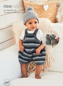 Romper, Hat &amp; Booties in Rico Baby Classic DK (925) - PDF image