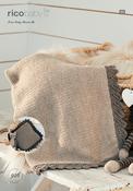 Blanket &amp; Pillow in Rico Baby Classic DK (926) - PDF image