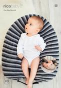 Mum &amp; Baby Pillow Strap &amp; Plaited Cot Bumper in Rico Baby Classic DK (929) - PDF image