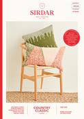 Swiss Darned &amp; Intarsia Cushions in Sirdar Country Classic Worsted (10234) - PDF image