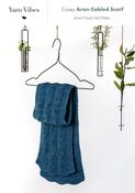 Casey Aran Cabled Scarf in Yarn Vibes Aran - PDF image
