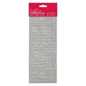 Outline Stickers Silver - Traditional Xmas Relations image