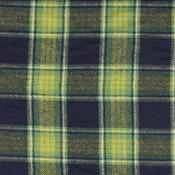 Lightweight Suiting: 100% Wool Tweed - Lime Plaid - Per ¼ Metre image