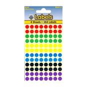 8mm Coloured Labels (384pcs) - Dots image