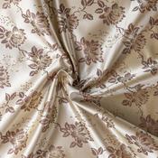 Lotus Flower Brocade in Walnut/Gold - Per ½ Metre