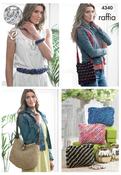 Belt, Bracelet, Bags &amp; Purses in King Cole Raffia (4340)