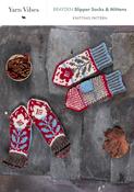 Brayden Slipper Socks &amp; Mittens in Yarn Vibes Aran - PDF image