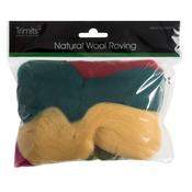 Natural Roving Wool (50g) - Assorted Brights image