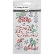 Diamond Sticker Sheet - Christmas image